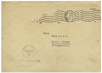 Adolf Hitler Letter Signed From 1940, Thanking a ''Party Comrade'' for a Sketch Depicting the Battle of Spicheren